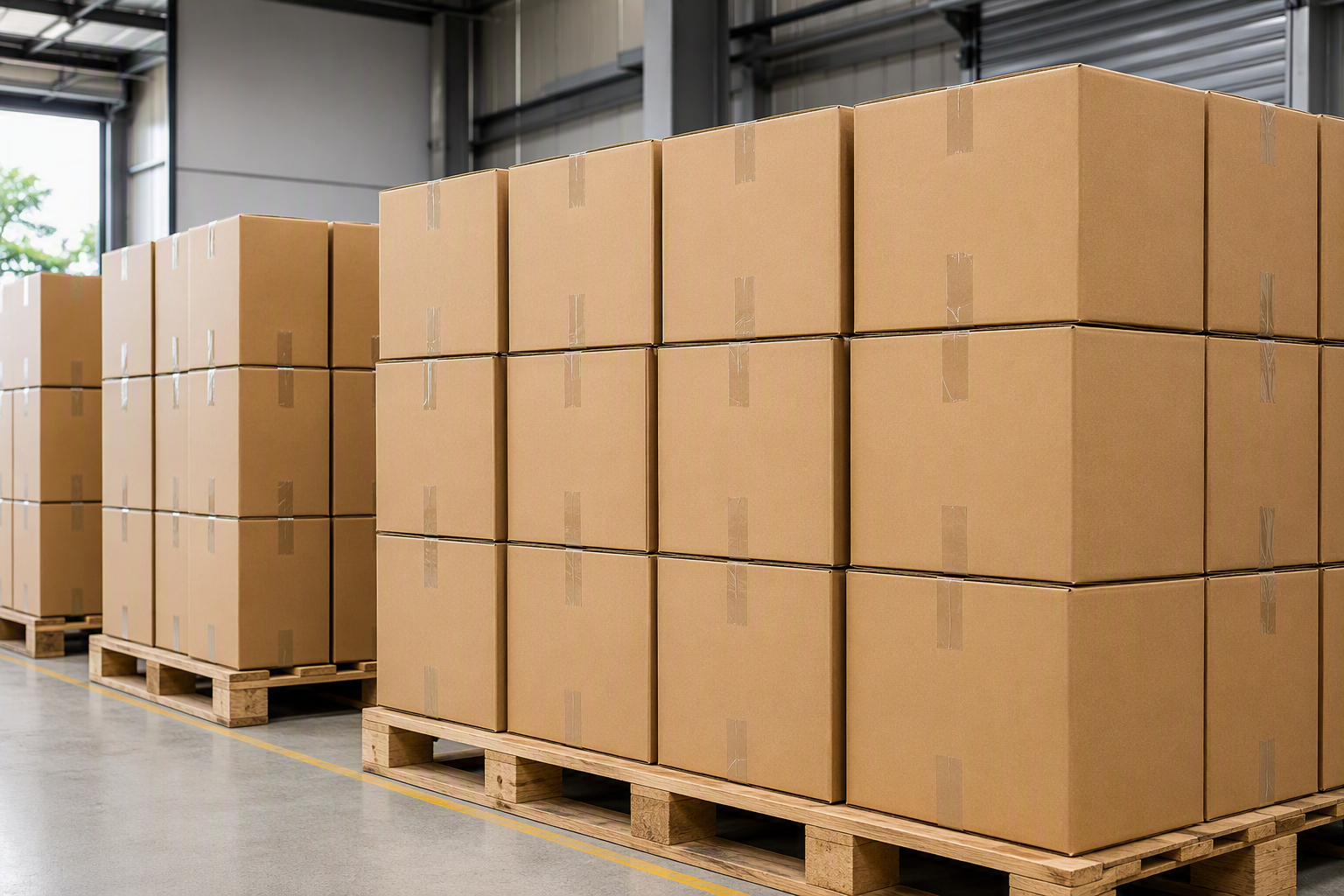 Export cartons ready for shipping global