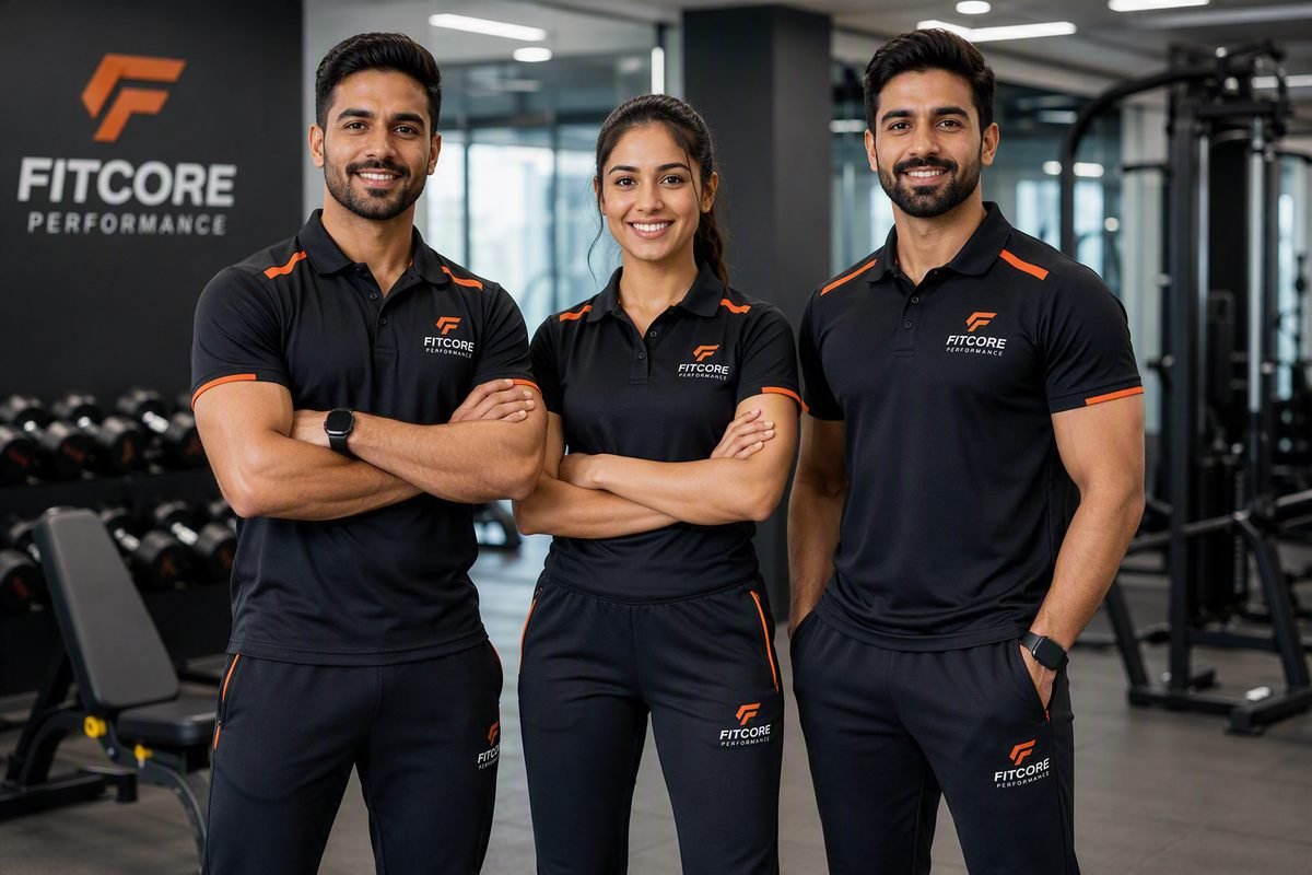 Custom branded fitness apparel bulk export India